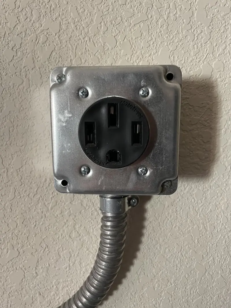 NEMA 14-50 outlet installed for Smart Home Electrical in Marysville